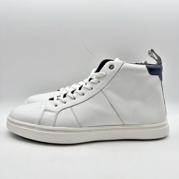Anthony Veer Mens Kips High-Top Sneakers US 10.5 EU 43.5 White Leather NWOB - Picture 8 of 14